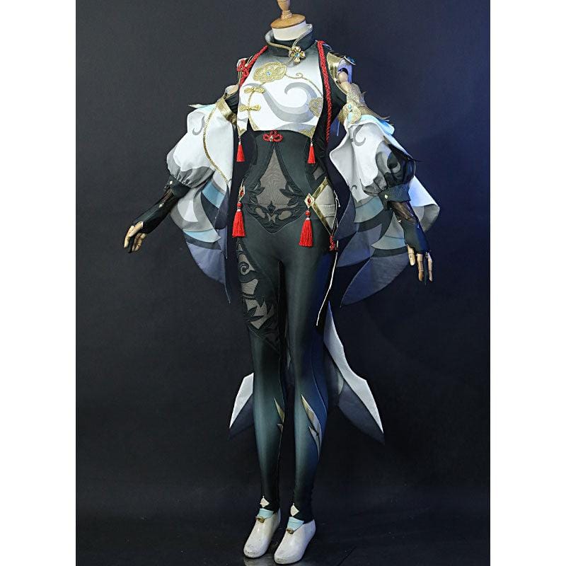 game genshin impact shenhe fullset cosplay costumes 2