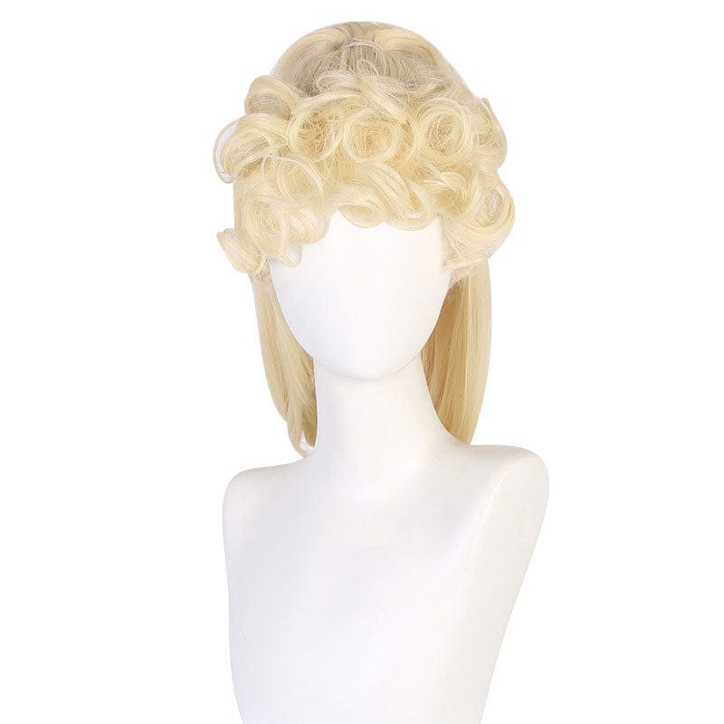 barbie movie barbie ponytail curls cosplay wig