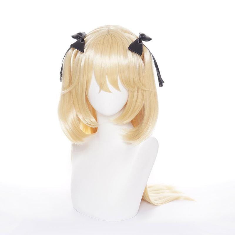 game genshin impact fischl blonde cosplay wigs