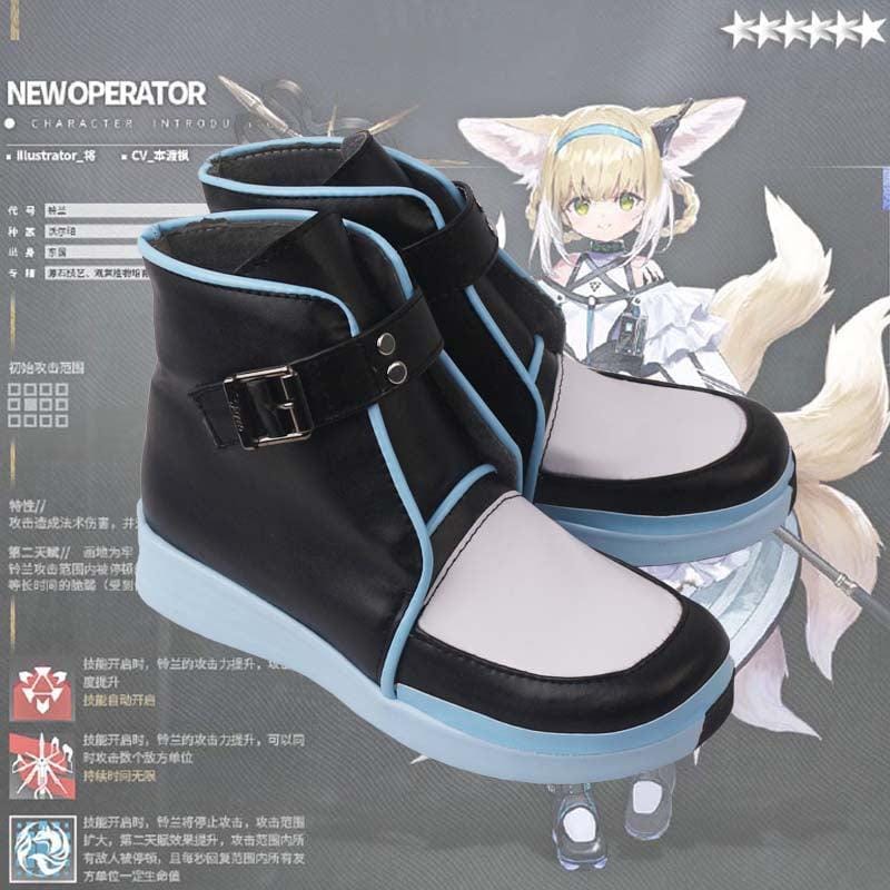 game arknights suzuran cosplay boots shoes