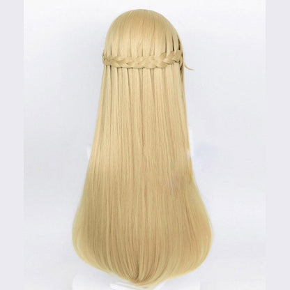 anime genshin impact fischl amy ein immernachtstraum golden cosplay wig mm03