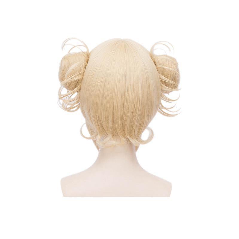 anime my hero academia himiko toga cosplay wigs short blonde wig