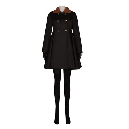 m3gan ai doll megan black coat cosplay costumes