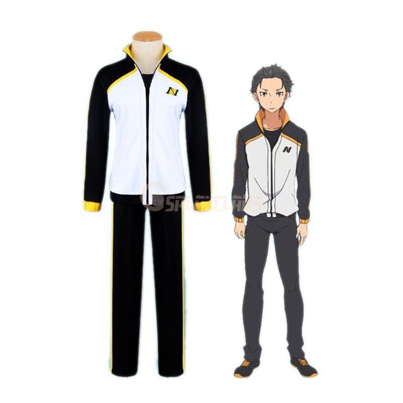 anime re zero starting life in another world subaru natsuki sportswear cosplay costume