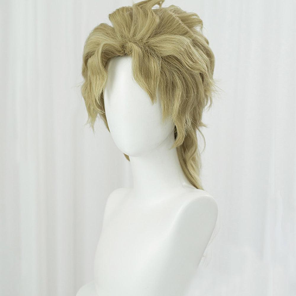 anime jojos bizarre adventure dio brando golden medium cosplay wig mm45