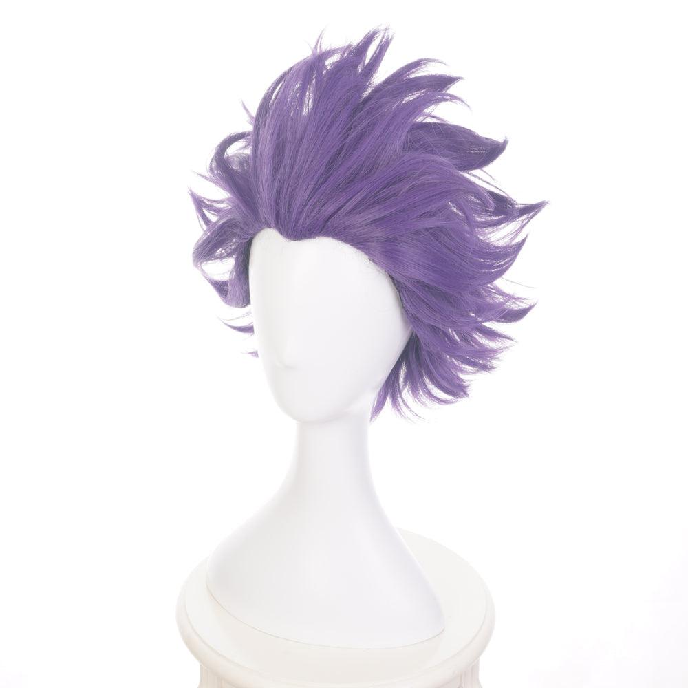 anime my hero academia shinso hitoshi purple short cosplay wig qx22