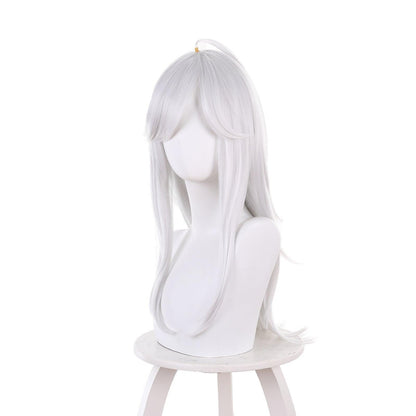 genshin impact cyno white long cosplay wig 539q