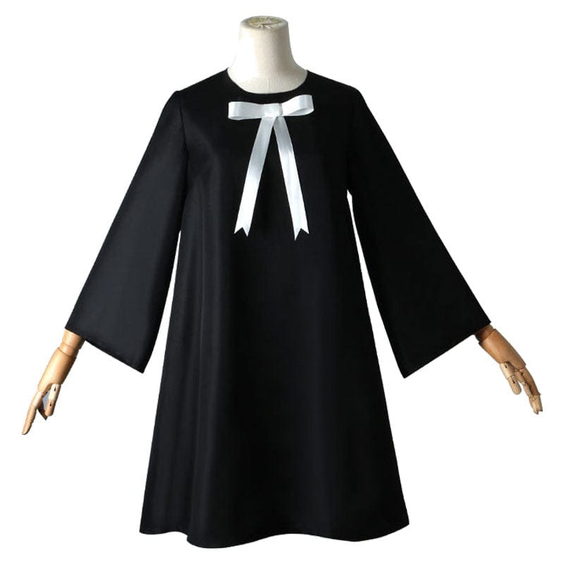 anime spy family anya forger black dress cosplay costumes