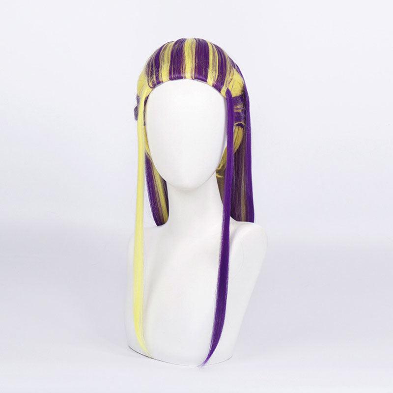 anime tokyo revengers wakasa imaushi long yellow purple cosplay wigs