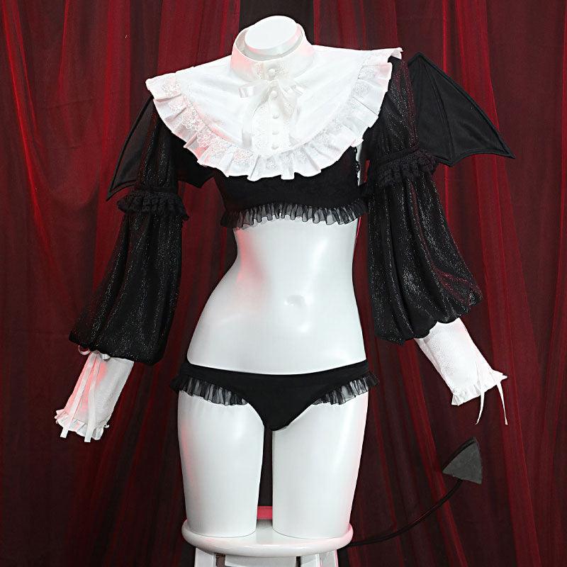 anime my dress up darling marin kitagawa little devil cosplay costumes with free wing props