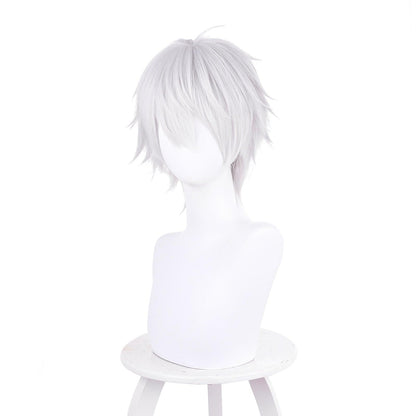 anime cosplay wigs for kuzuha silvery white cosplay wig of nijisanji 536e