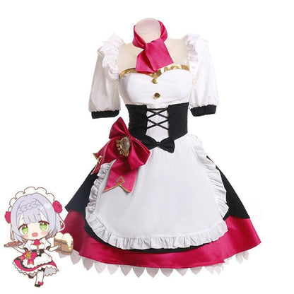 game genshin impact noelle maid cosplay costumes