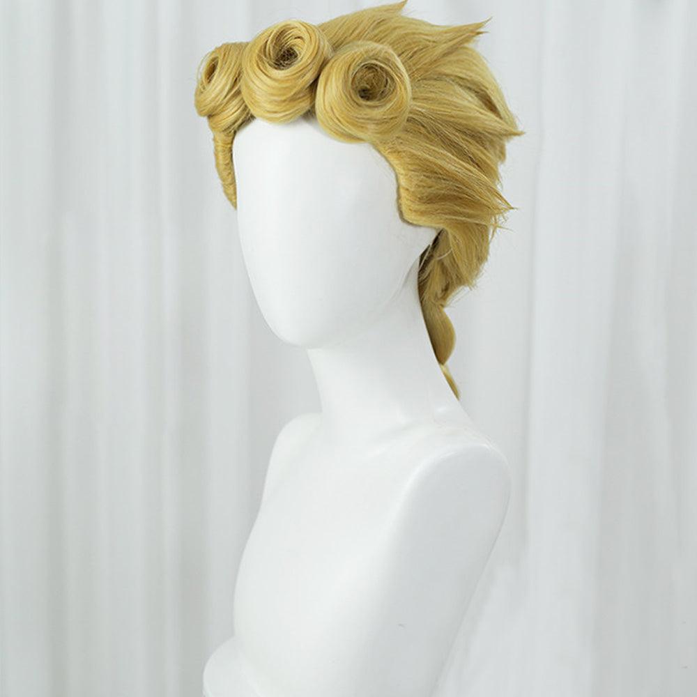 anime jojos bizarre adventure shiobana haruno golden medium cosplay wig mm47