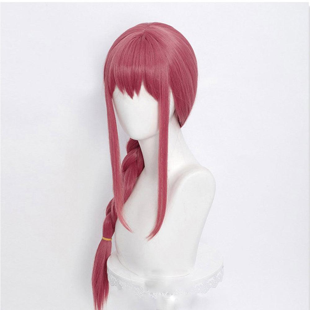 anime chainsaw man makima red long cosplay wig 509b