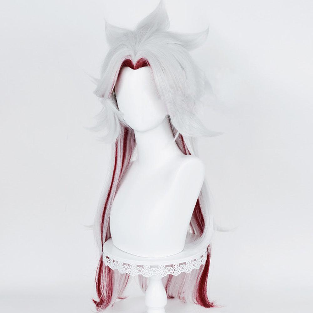 genshin impact arataki itto white long cosplay wig mm77