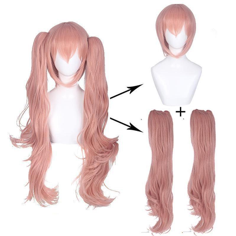 anime danganronpa trigger happy havoc junko enoshima ponytail cosplay wigs