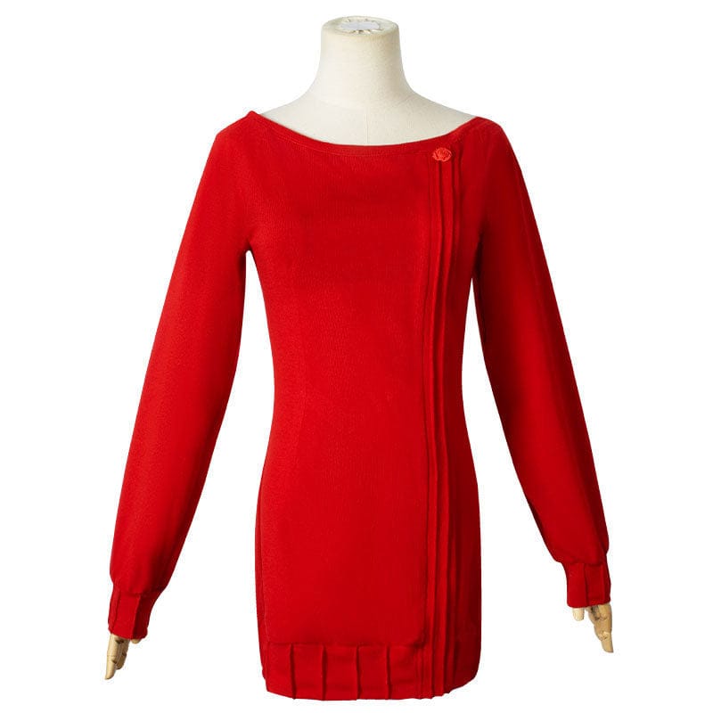 anime spy family yor forger red sweater cosplay costumes