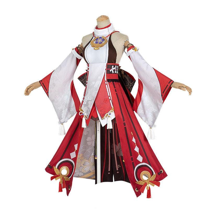 game genshin impact yae miko fullset cosplay costumes