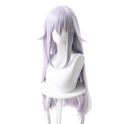 anime super mario bros king boo light purple long cosplay wig 461l