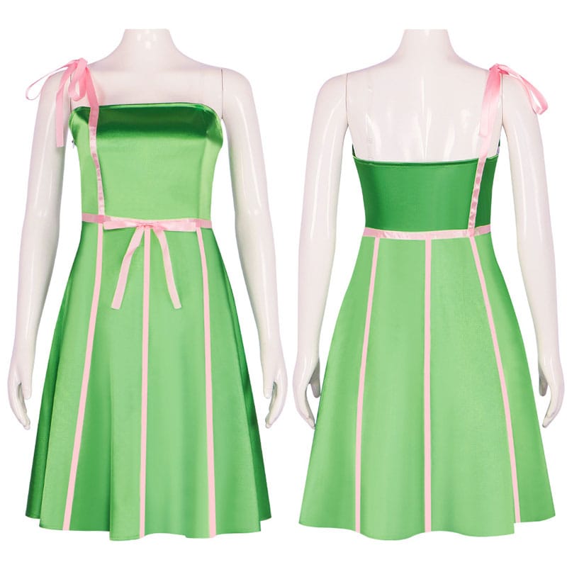 barbie movie 2023 barbie green dress cosplay costumes