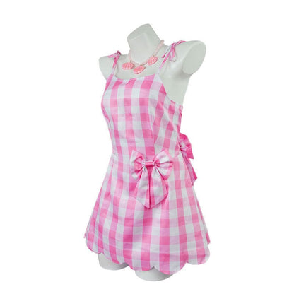 Barbie Movie 2023 Barbie Pink Dress Cosplay Costumes With Hat