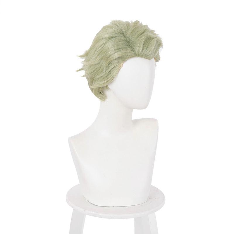 anime jujutsu kaisen kento nanami short mixed green cosplay wigs