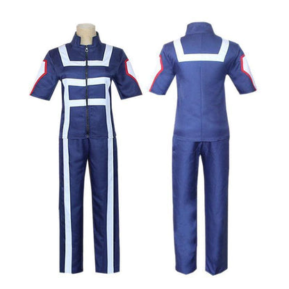 anime my hero academia short sleeve sports uniform cosplay costume