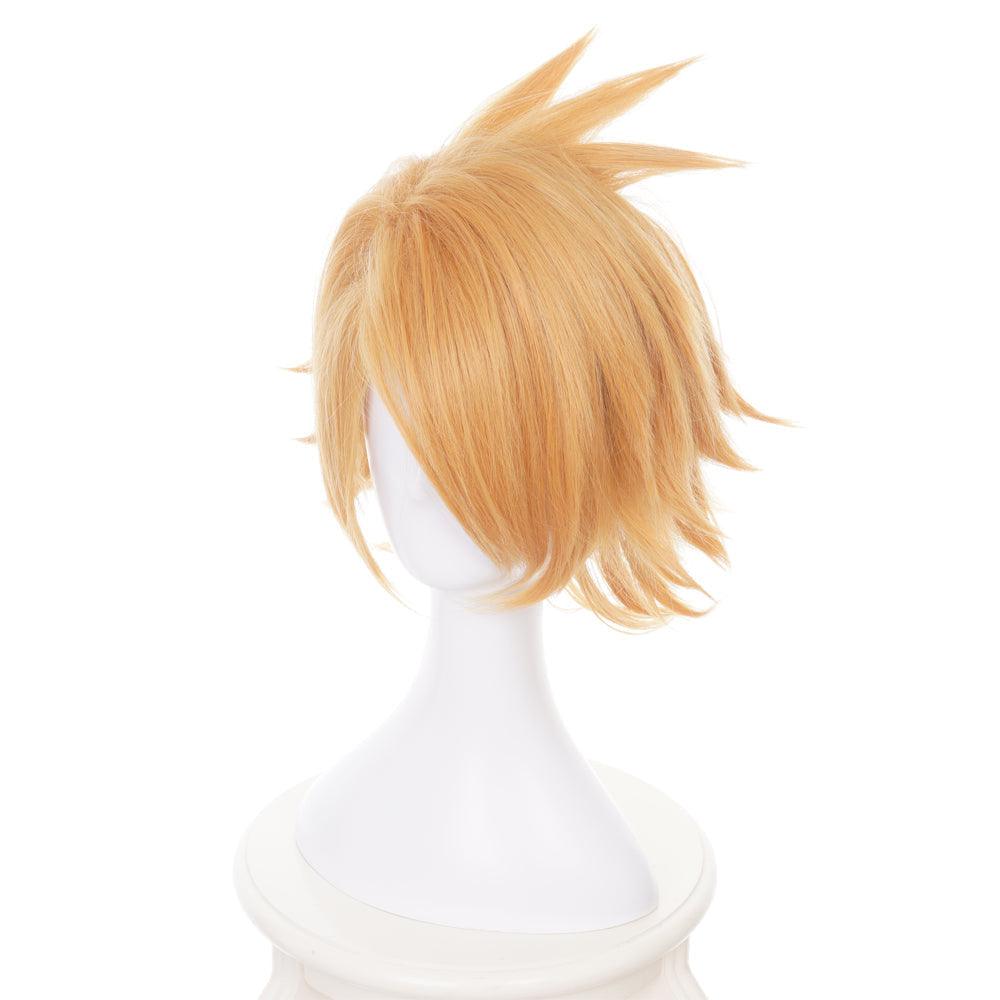 anime my hero academia kaminari denki yellow short cosplay wig qx19