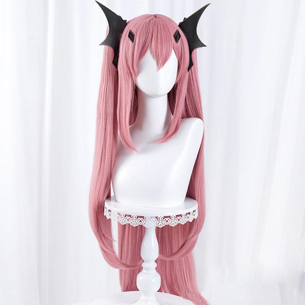 anime seraph of the end krul tepes pink ex long cosplay wig mm69