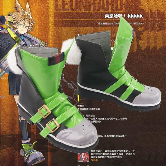 arknights leonhardt game cosplay boots shoes