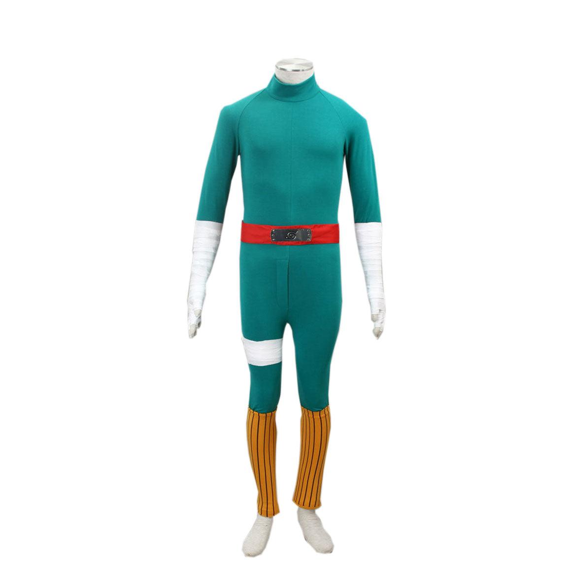 anime naruto rock lee ninja set cosplay costume halloween