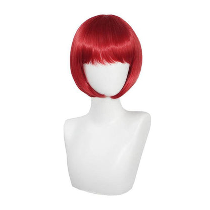 anime danganronpa 2 goodbye despair mahiru koizumi short red cosplay wigs