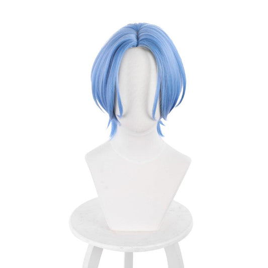 anime sk sk eight snowlanga blue short cosplay wig 511c