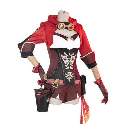 game genshin impact amber fullset cosplay costumes