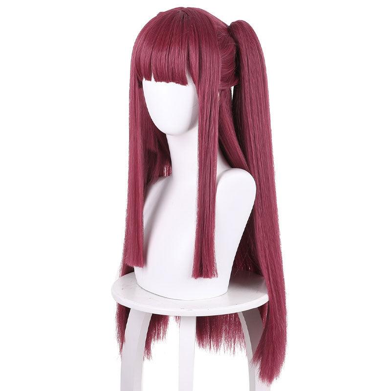 anime my dress up darling marin kitagawa little devil red wine long cosplay wigs