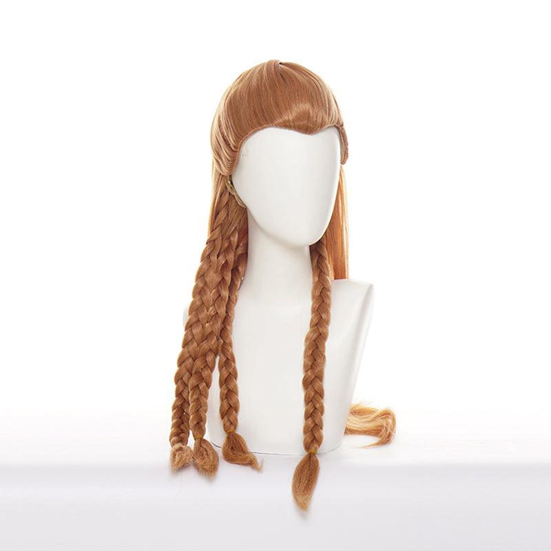 game genshin impact aloy brown halloween cosplay wigs