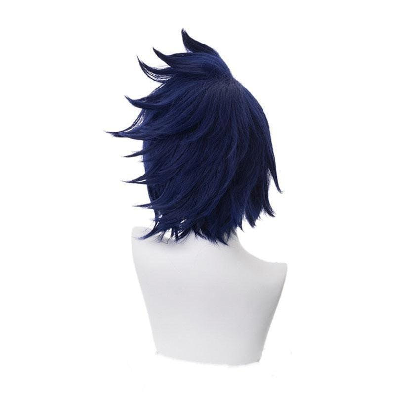 anime my hero academia tamaki amajiki short dark blue cosplay wigs