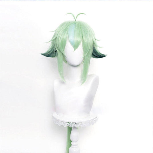 anime genshin impact sucrose green long cosplay wig mm11