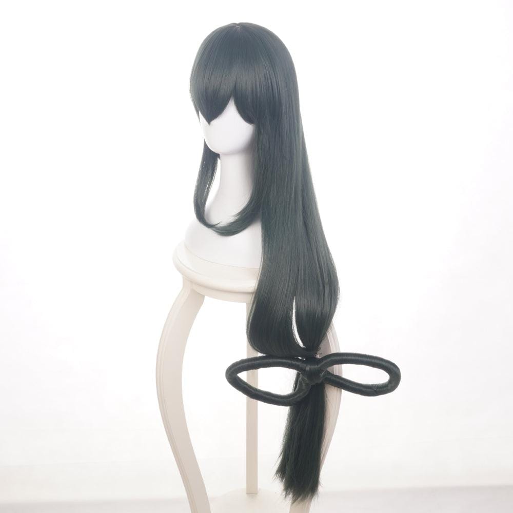 anime my hero academia asui tsuyu green long cosplay wig qx21