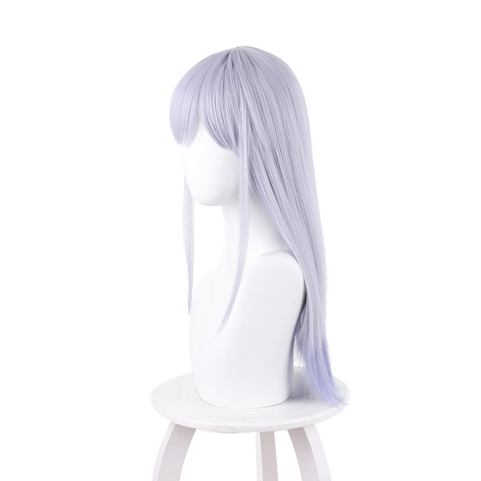 anime aharen san wa hakarenai aharen reina cosplay wig grey purple with inner blue 512c