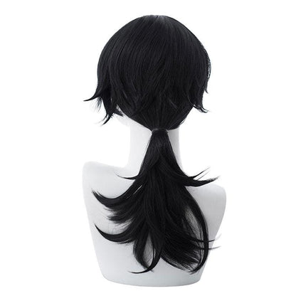 fgo fate grand order ryouma sakamoto 50cm black halloween cosplay wigs