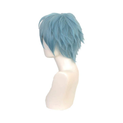 anime my hero academia shigaraki tomura short blue cosplay wigs