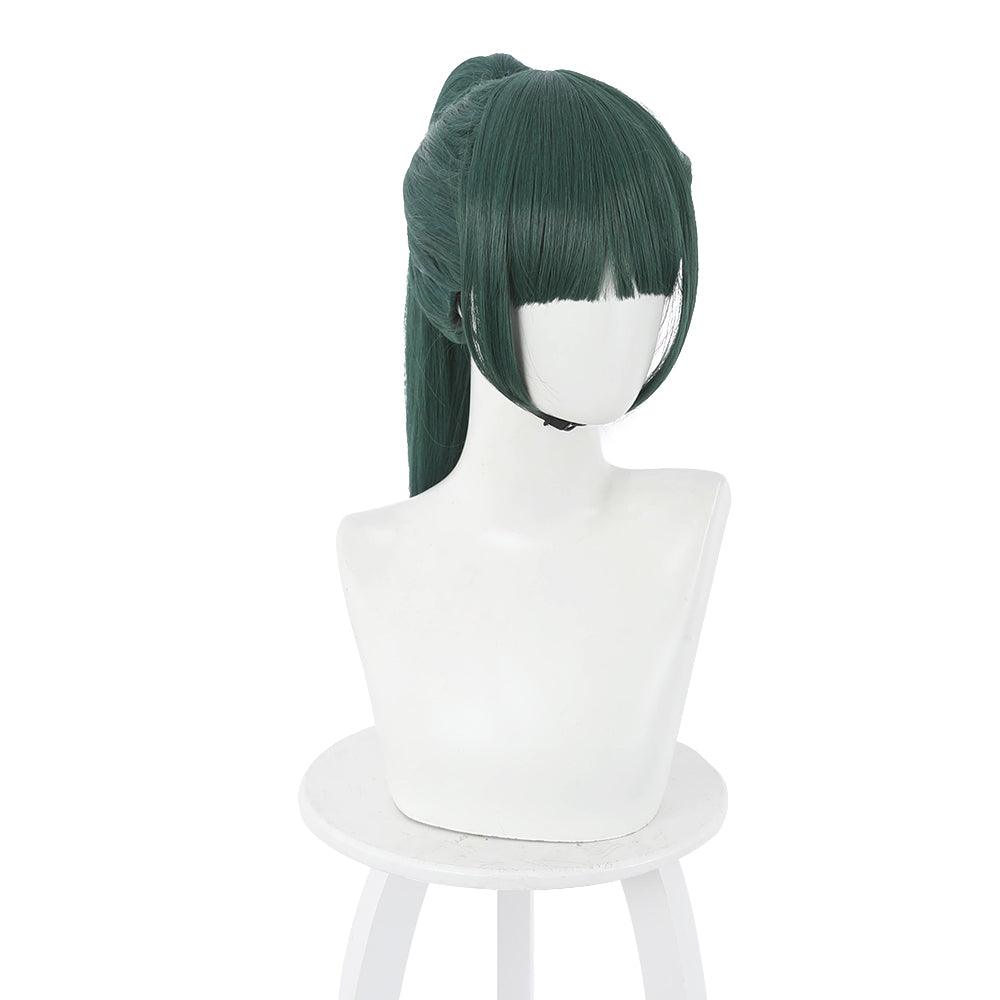 anime jujutsu kaisen zenin maki green medium cosplay wig 505f