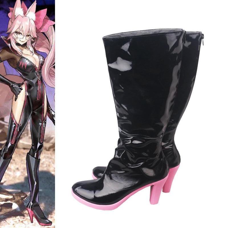 game fgo fate grand order koyanskaya of light tamamo no mae bunny girl cosplay boots shoes