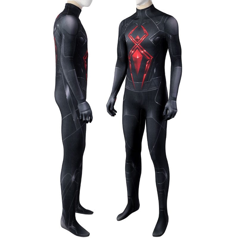 spider man dark suit jumpsuit cosplay costumes