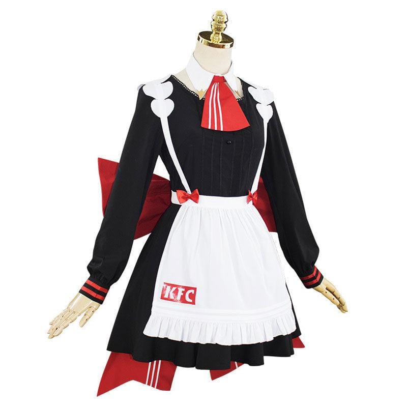 game genshin impact kfc noelle maid cosplay costumes