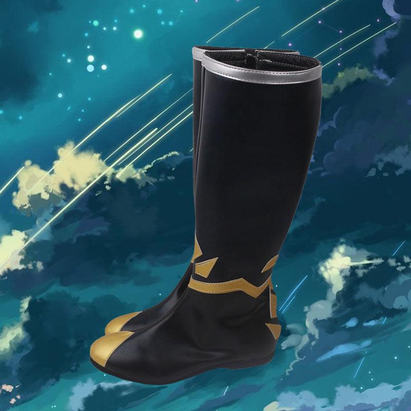 sky children of the light season of winter spirits daylight prairie festival spin black winter game cosplay boots shoes