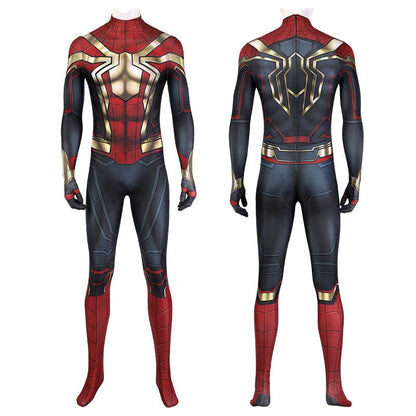 spider man 3 no way home peter parker jumpsuit cosplay costumes with headgear