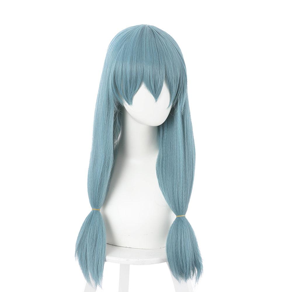 anime jujutsu kaisen mahito blue long cosplay wig 505g