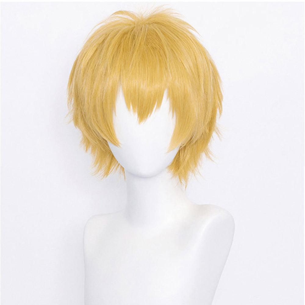 anime chainsaw man denji yellow short cosplay wig 509a